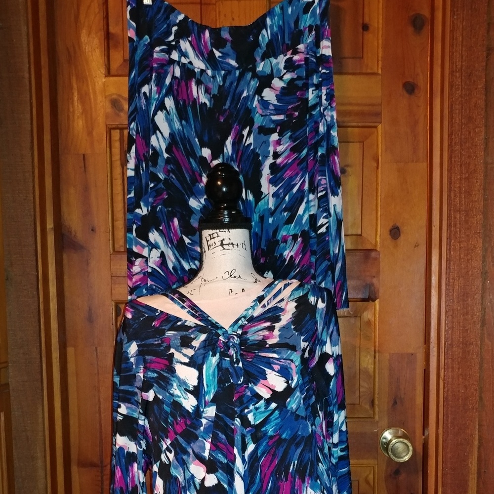 💛2/$20💛NWOT,colorful blouse with matching skirt - Picture 1 of 5